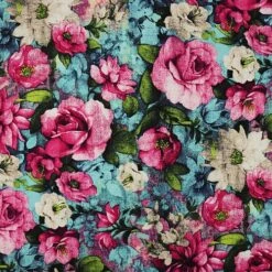 Bio Jersey Motiv Flower Garden Von Stoffonkel -STOFFBIOTOP Verkäufe Jersey Motiv Flower Garden von Stoffonkel 907 1