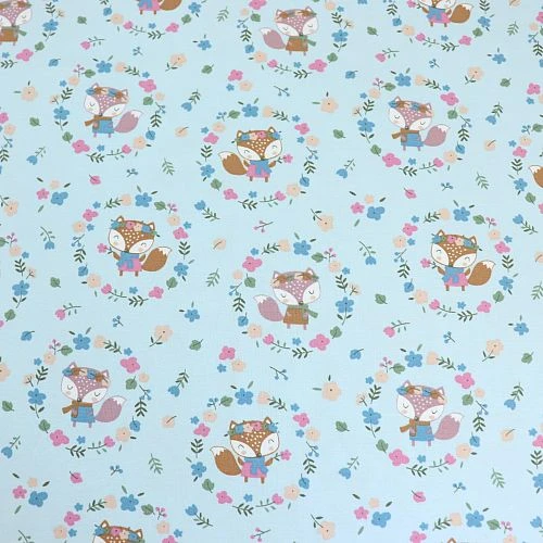 Bio Jersey Motiv Liese Und Lotte In Blau Von Stoffonkel 4 Bio Jersey Motiv Liese Und Lotte In Blau Von Stoffonkel – Bild 2