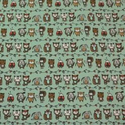 Bio Jersey Motiv Rambazamba (Tigapigs) Stoffonkel In Pistazie Grün -STOFFBIOTOP Verkäufe Jersey Motiv Rambazamba Tigapigs Stoffonkel in 462 1