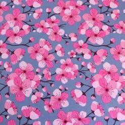Bio Jersey Motiv Sakura In Blau Von Stoffonkel 7 Bio Jersey Motiv Sakura In Blau Von Stoffonkel -STOFFBIOTOP Verkäufe Jersey Motiv Sakura in blau von 1487 1