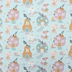 Bio Jersey Motiv Sweet Home Von Stoffonkel -STOFFBIOTOP Verkäufe Jersey Motiv Sweet Home von Stoffonkel 1276 1