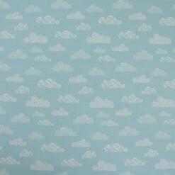 Bio Jersey Motiv Wolken Von Stoffonkel In Babyblau -STOFFBIOTOP Verkäufe Jersey Motiv Wolken von Stoffonkel in 856 1