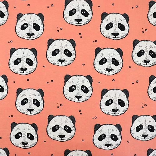 Bio Jersey Peculiar Panda In Koralle Von Bloome Copenhagen 4 Bio Jersey Peculiar Panda In Koralle Von Bloome Copenhagen – Bild 2