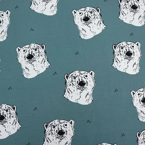 Bio Jersey Polar Bear In Oil Blue Von Bloome Copenhagen 4 Bio Jersey Polar Bear In Oil Blue Von Bloome Copenhagen – Bild 2
