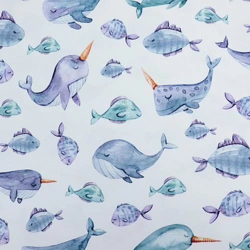 Bio Jersey Sea Animals White 4 Bio Jersey Sea Animals White – Bild 2