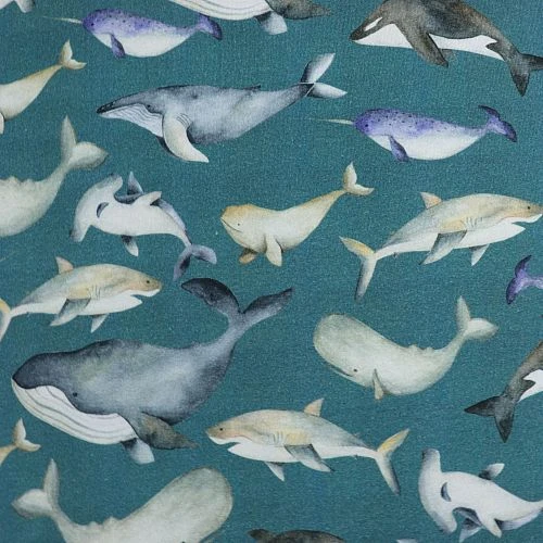 Bio Jersey Sea Creatures In Petrol 4 Bio Jersey Sea Creatures In Petrol – Bild 2