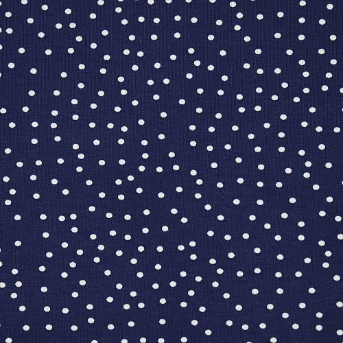 Bio Jersey Stoff Dotties Marine Blau Von Stoffonkel 4 Bio Jersey Stoff Dotties Marine Blau Von Stoffonkel – Bild 2