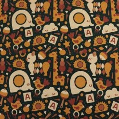 Bio Jersey Stoff Ecokids Dunkel -STOFFBIOTOP Verkäufe Jersey Stoff Ecokids dunkel Bio 2051 1