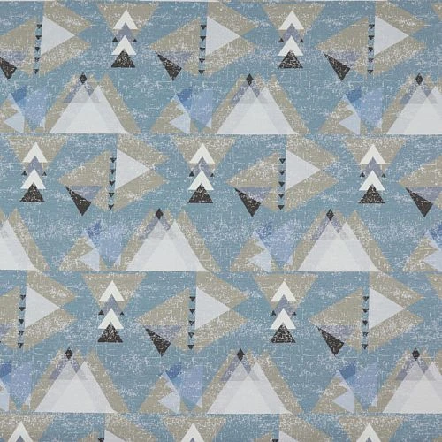 Bio Jersey Stoff Mit Grafik Dreiecke In Denim Blau Von Fabrilogy 4 Bio Jersey Stoff Mit Grafik Dreiecke In Denim Blau Von Fabrilogy – Bild 2