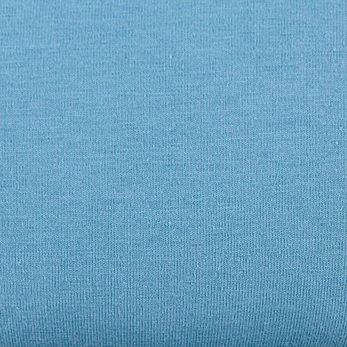 Bio Jersey Stoff Uni Denim Blau 4 Bio Jersey Stoff Uni Denim Blau – Bild 2