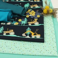 Bio Jersey Stoff Mini Jungle Confetti Mint Von Stoffonkel -STOFFBIOTOP Verkäufe Jungle Confetti mint von Stoffonkel Bio 458 4