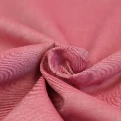 Bio Chambray Uni Kirschblüten Rot Von Amandine Cha -STOFFBIOTOP Verkäufe Kirschblueten Rot von Amandine Cha Bio 1458 3