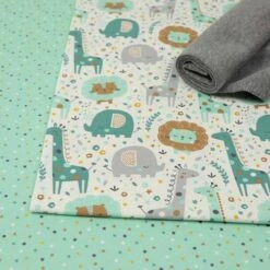 Bio Jersey Stoff Mini Jungle Confetti Mint Von Stoffonkel -STOFFBIOTOP Verkäufe Mini Jungle Confetti mint von Stoffonkel 458 3