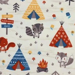 Bio Jersey Motiv Abenteuercamp Von Stoffonkel -STOFFBIOTOP Verkäufe Motiv Abenteuercamp von Stoffonkel Bio Jersey 982 2