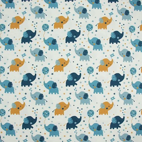 Bio Jersey Motiv Babyelefant Von Stoffonkel In Vanille 5 Bio Jersey Motiv Babyelefant Von Stoffonkel In Vanille – Bild 3