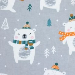 Bio Jersey Motiv Bärchenwald Grau Von Stoffonkel -STOFFBIOTOP Verkäufe Motiv Baerchenwald grau von Stoffonkel Bio 1509 2