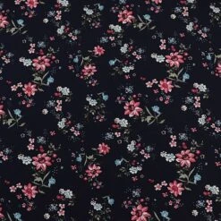 Bio Jersey Motiv Blütentraum Von Stoffonkel In Dunkelblau -STOFFBIOTOP Verkäufe Motiv Bluetentraum von Stoffonkel in dunkelblau 451 2