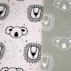 Bio Jersey Motiv Coole Koalas In Silver Green Von Stoffonkel 7 Bio Jersey Motiv Coole Koalas In Silver Green Von Stoffonkel -STOFFBIOTOP Verkäufe Motiv Coole Koalas in silver green 2297 2