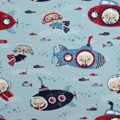 Bio Jersey Motiv Diving Cat In Gletscher Von Stoffonkel -STOFFBIOTOP Verkäufe Motiv Diving Cat in gletscher von 969 2