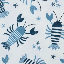 Bio Jersey Motiv Lobster Blau Von Stoffonkel -STOFFBIOTOP Verkäufe Motiv Lobster blau von Stoffonkel Bio 1608 2