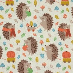 Bio Jersey Motiv Pucky Der Igel Von Stoffonkel In Weiß Beige -STOFFBIOTOP Verkäufe Motiv Pucky der Igel von Stoffonkel 815 2