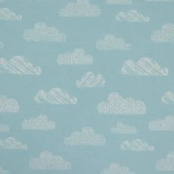 Bio Jersey Motiv Wolken Von Stoffonkel In Babyblau -STOFFBIOTOP Verkäufe Motiv Wolken von Stoffonkel in babyblau 856 2