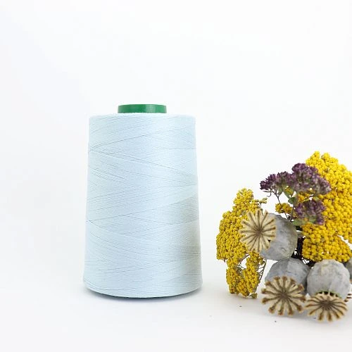 Nähgarn Eisblau 100% Bio Baumwolle Scanfil 5000m Kone 3 Nähgarn Eisblau 100% Bio Baumwolle Scanfil 5000m Kone