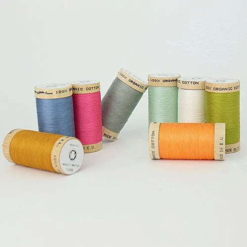 Nähgarn Set Komplett Mit 34 Farben 100% Bio Baumwolle Scanfil -STOFFBIOTOP Verkäufe Naehgarn Set Komplett mit 34 Farben 1133 0