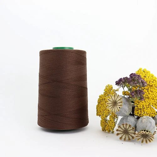 Nähgarn Walnussbraun 100% Bio Baumwolle Scanfil 5000m Kone 3 Nähgarn Walnussbraun 100% Bio Baumwolle Scanfil 5000m Kone