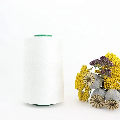Nähgarn Weiß 100% Bio Baumwolle Scanfil 5000m Kone -STOFFBIOTOP Verkäufe Naehgarn Weiss 100 Bio Baumwolle Scanfil 956 0