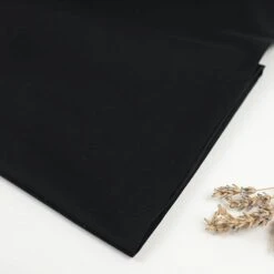 ORGANIC COTTON STRETCH TWILL In Black Von Mind The MAKER