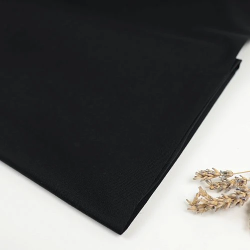 ORGANIC COTTON STRETCH TWILL In Black Von Mind The MAKER 3 ORGANIC COTTON STRETCH TWILL In Black Von Mind The MAKER