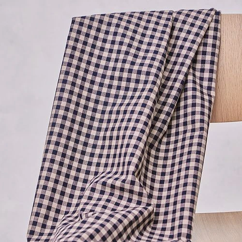 ORGANIC GINGHAM COTTON In Indigo Night/Dune Von Mind The MAKER 3 ORGANIC GINGHAM COTTON In Indigo Night/Dune Von Mind The MAKER