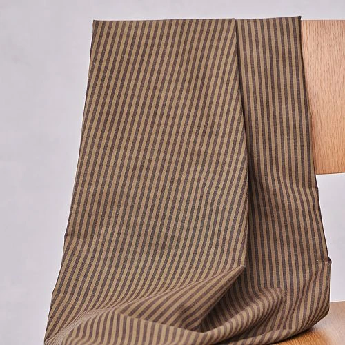 ORGANIC STRIPE COTTON In Indigo Night/Camel Von Mind The MAKER 3 ORGANIC STRIPE COTTON In Indigo Night/Camel Von Mind The MAKER