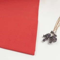 Organic Single Stretch Jersey In Lipstick Von Mind The MAKER