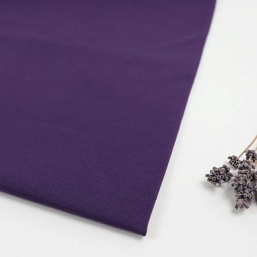 Organic Single Stretch Jersey In Plum Von Mind The MAKER 3 Organic Single Stretch Jersey In Plum Von Mind The MAKER