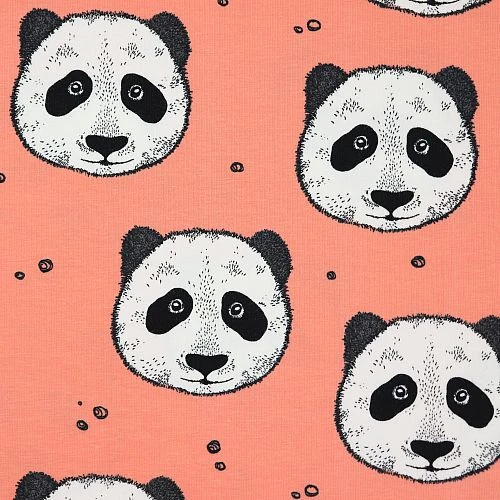 Bio Jersey Peculiar Panda In Koralle Von Bloome Copenhagen 5 Bio Jersey Peculiar Panda In Koralle Von Bloome Copenhagen – Bild 3