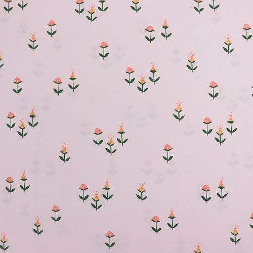 Bio Popeline Baumwollstoff Clover On Pink Von Monaluna 4 Bio Popeline Baumwollstoff Clover On Pink Von Monaluna – Bild 2