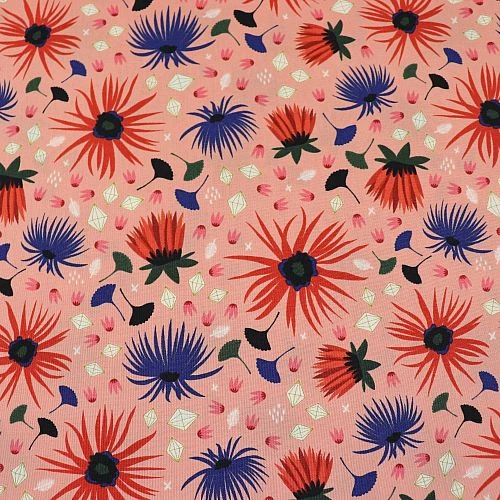 Bio Popeline Baumwollstoff Dahlia Blush Aus Der Serie Dragons & Lanterns Von Cloud9 4 Bio Popeline Baumwollstoff Dahlia Blush Aus Der Serie Dragons & Lanterns Von Cloud9 – Bild 2