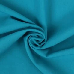 Uni Bio Popeline Hellpetrol Von Amandine Cha -STOFFBIOTOP Verkäufe Popeline hellpetrol von Amandine Cha Uni 1103 2