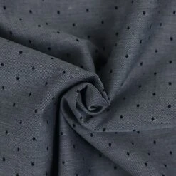 Bio Chambray Punkte Nebelgrau Von Amandine Cha -STOFFBIOTOP Verkäufe Punkte Nebelgrau von Amandine Cha Bio 1194 2