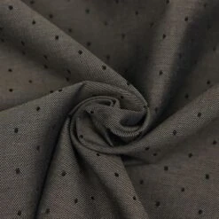 Bio Chambray Punkte In Tabac Von Amandine Cha -STOFFBIOTOP Verkäufe Punkte in Tabac von Amandine Cha 1282 2