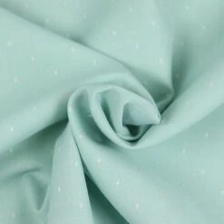 Bio Chambray Punkte Mintgrün Von Amandine Cha -STOFFBIOTOP Verkäufe Punkte mintgruen von Amandine Cha Bio 1345 2