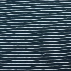 Bio Ringeljersey Stoff Good Vibes Stripes Water By Night Von Stoffonkel -STOFFBIOTOP Verkäufe Ringeljersey Stoff Good Vibes Stripes water 1748 1