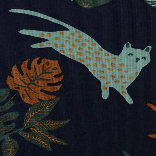 Bio Jersey Safari Animals In Navy 5 Bio Jersey Safari Animals In Navy – Bild 3