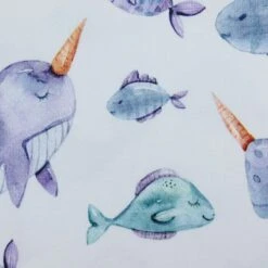 Bio Jersey Sea Animals White 7 Bio Jersey Sea Animals White -STOFFBIOTOP Verkäufe Sea Animals white Bio Jersey 2054 2