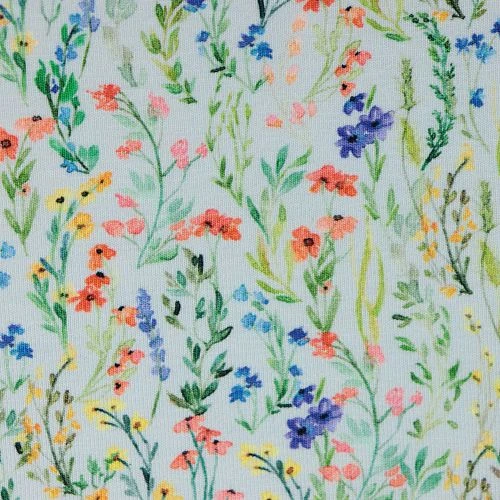 Bio Jerseystoff Spring Flower Aquarell 5 Bio Jerseystoff Spring Flower Aquarell – Bild 3