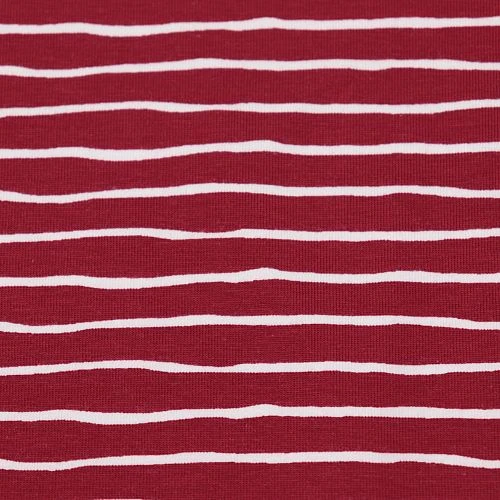 Bio Ringeljersey Stoff Good Vibes Stripes Kirsche Von Stoffonkel 5 Bio Ringeljersey Stoff Good Vibes Stripes Kirsche Von Stoffonkel – Bild 3