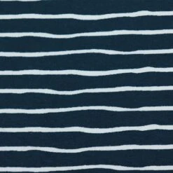 Bio Ringeljersey Stoff Good Vibes Stripes Water By Night Von Stoffonkel -STOFFBIOTOP Verkäufe Stoff Good Vibes Stripes water by 1748 2
