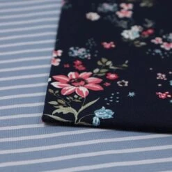 Bio Jersey Stoff Streifen Stonewashed Blau Ringeljersey Stoffonkel -STOFFBIOTOP Verkäufe Stoff Streifen stonewashed blau Ringeljersey Stoffonkel 413 2